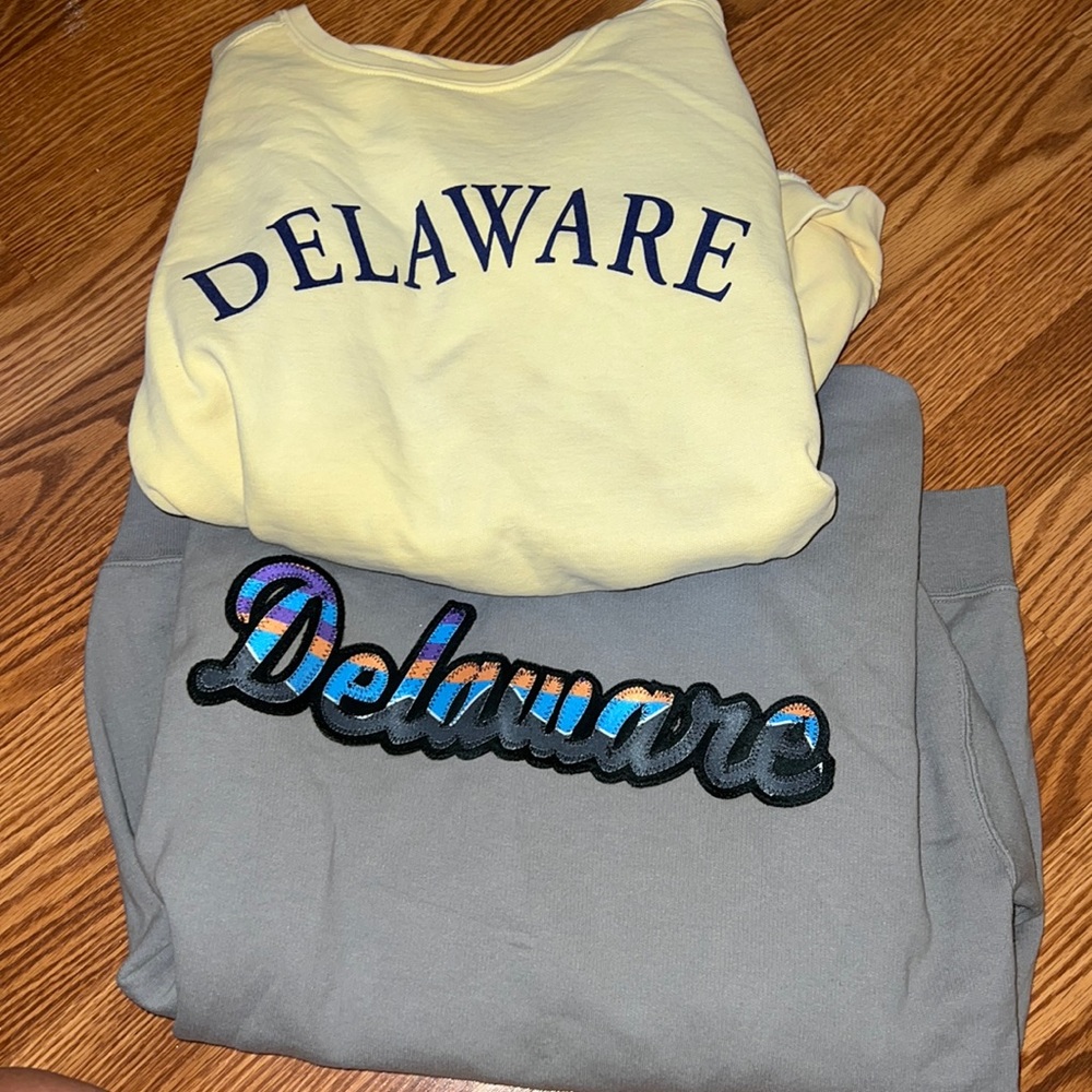 University of delaware college crewnecks